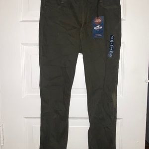 NWT Dark Green Hollister Jeans